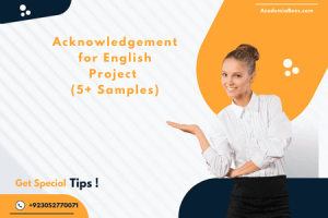 Acknowledgement for English Project (5+ Samples)