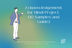 Acknowledgement for Hindi Project (10 Samples and Guide)