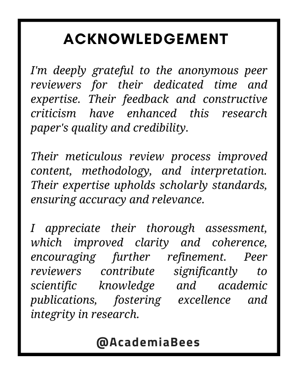 how to write acknowledgement for research paper