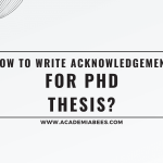Acknowledgement for PhD Thesis (5 Samples and Guide)